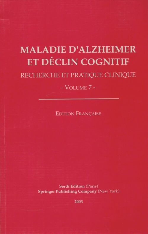 Livrenpoche : Maladie d'Alzheimer et déclin cognitif - Bruno Vellas - Livre