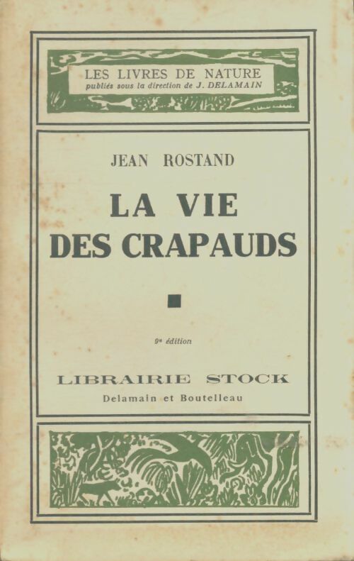 Livrenpoche : La vie des crapauds - Jean Rostand - Livre