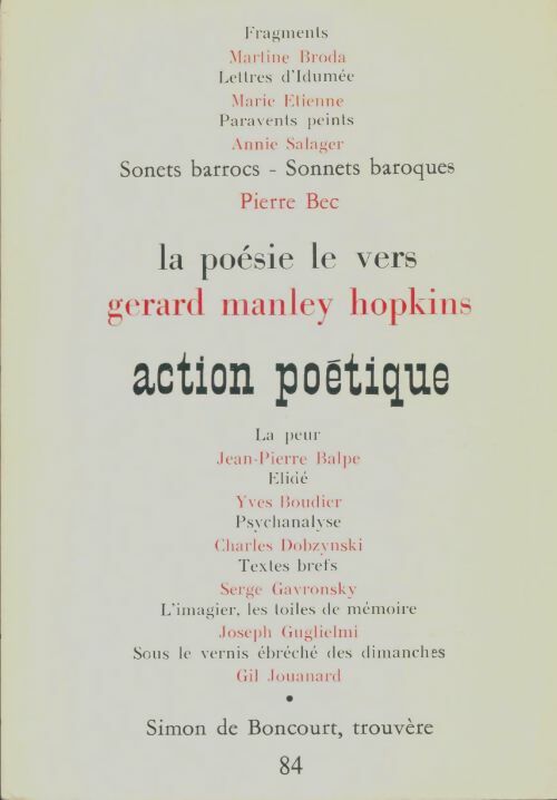 Livrenpoche : Action poétique n°84 - Collectif - Livre