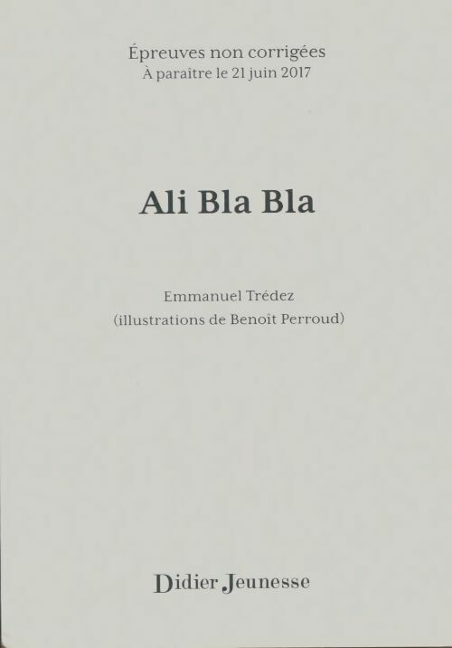 Livrenpoche : Ali Bla Bla - Emmanuel Trédez - Livre