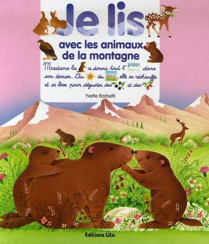 Livrenpoche : Je lis avec les animaux de la montagne - Dès 3 ans - Yvette Barbetti - Livre