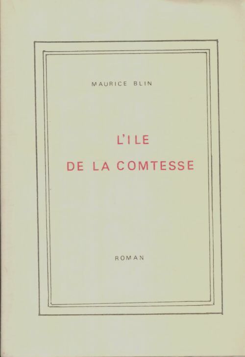 Livrenpoche : L'île de la comtesse - Maurice Blin - Livre