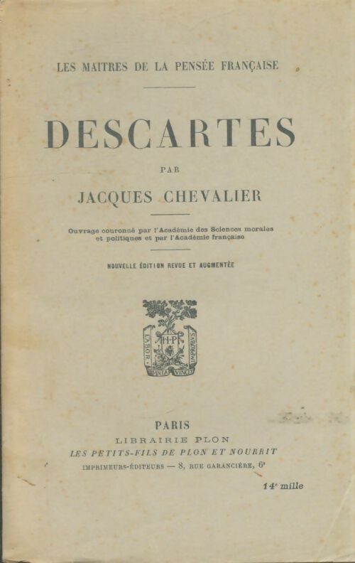 Livrenpoche : Descartes - Jacques Chevalier - Livre