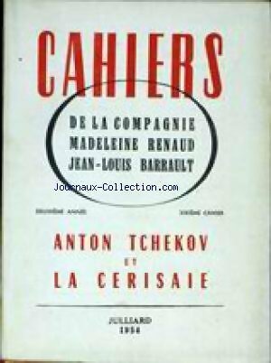 Livrenpoche : Cahiers de la compagnie Madeleine Renaud n° 6 Anton Tchekov et la cerisaie - Collectif - Livre