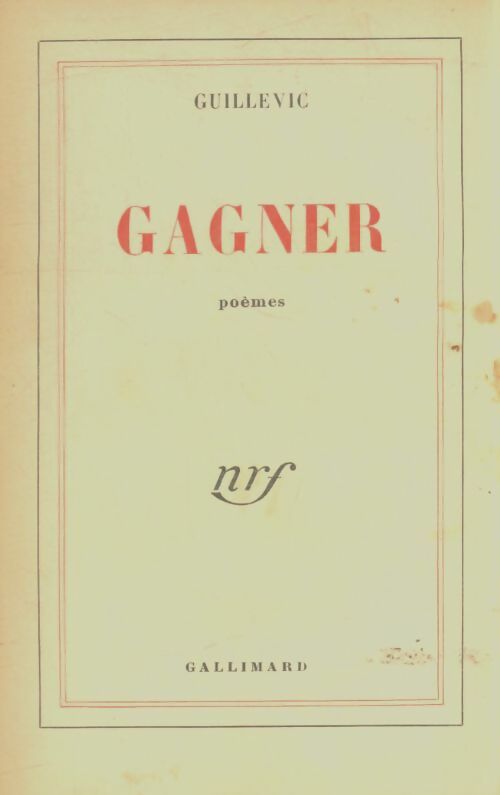 Livrenpoche : Gagner  - Guillevic - Livre