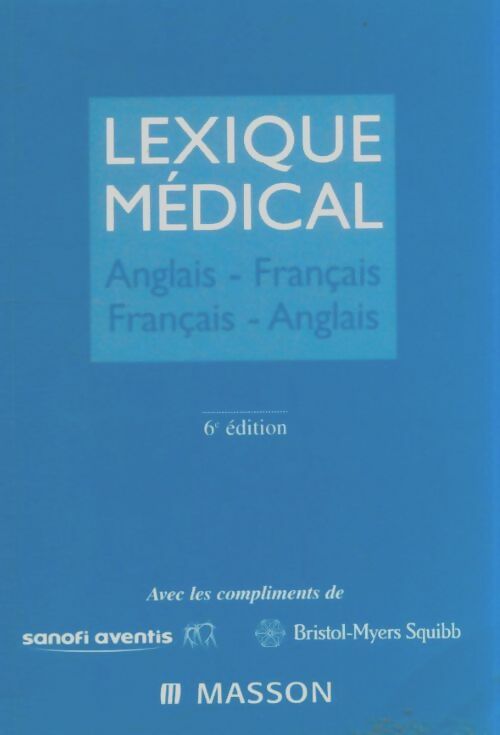 Livrenpoche : Lexique médical anglais-français - Collectif - Livre