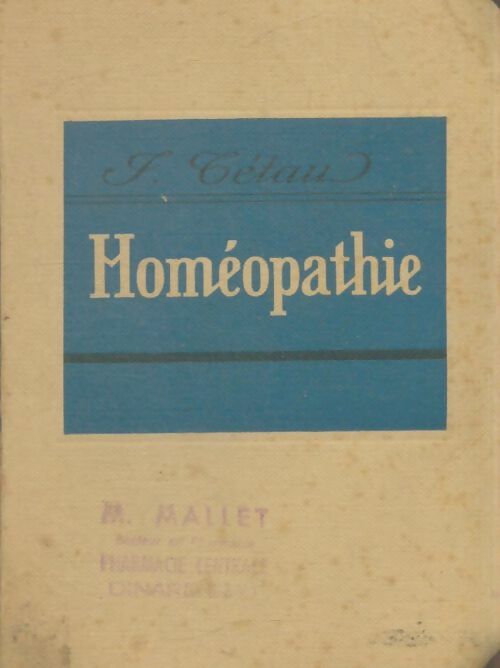 Livrenpoche : Homéopathie - Joseph Tétau - Livre