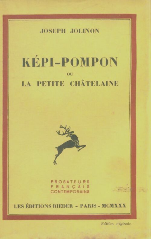 Livrenpoche : Képi-Pompon ou la petite châtelaine - Joseph Jolinon - Livre