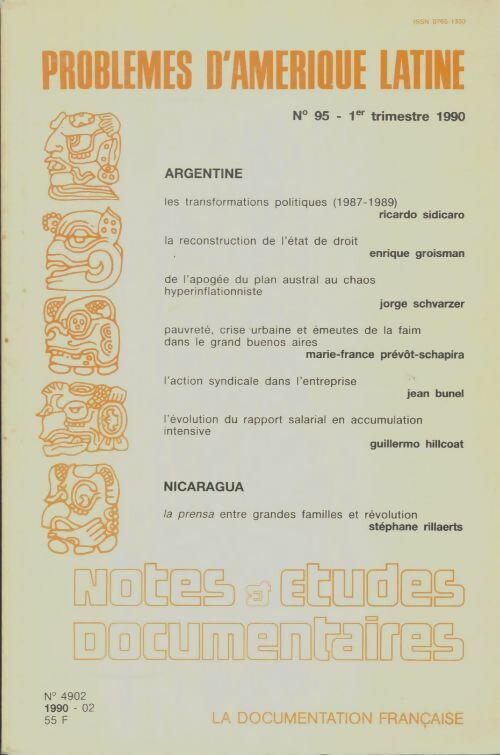 Livrenpoche : Problèmes d'Amérique Latine n°95 - Collectif - Livre