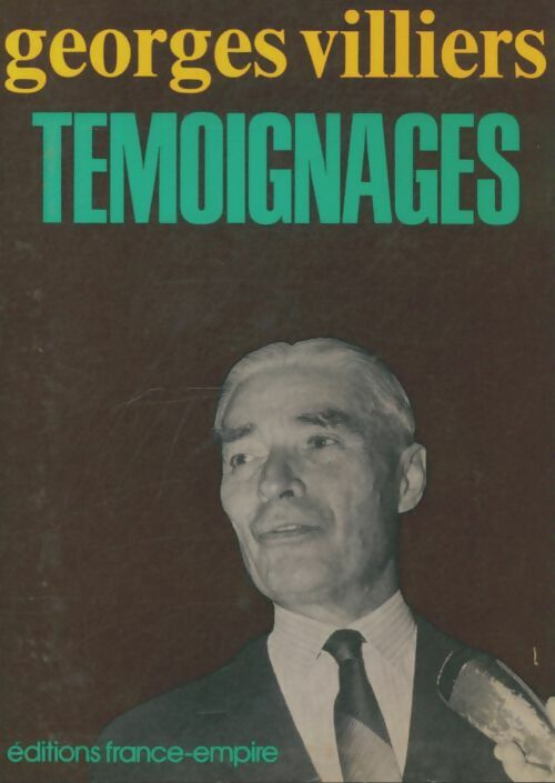 Livrenpoche : Témoignages - Georges Villiers - Livre