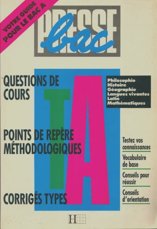 Livrenpoche : Presse bac Terminale A - Collectif - Livre