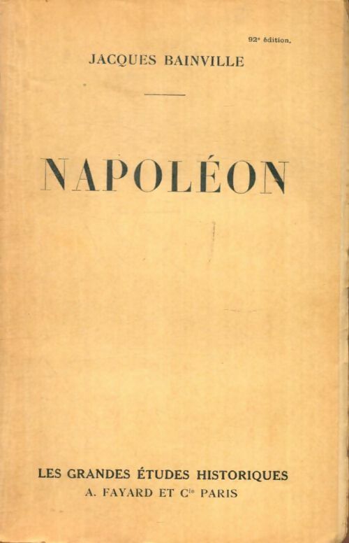 Livrenpoche : Napoléon - Jacques Bainville - Livre