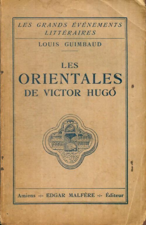 Livrenpoche : Les orientales de Victor Hugo - Louis Guimbaud - Livre