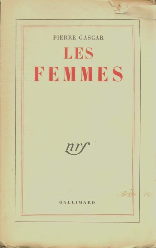 Livrenpoche : Les femmes - Pierre Gascar - Livre