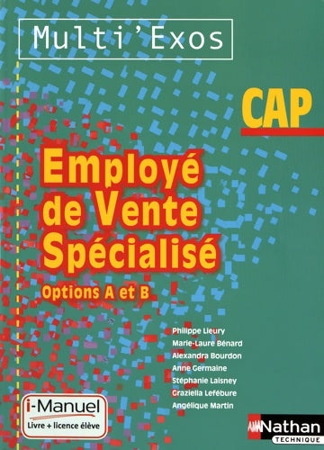 Livrenpoche : Employé de vente spécialisé - Options A et B - Alexandra Bourdon - Livre