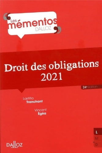 Livrenpoche : Droit des obligations - Laetitia Tranchant - Livre