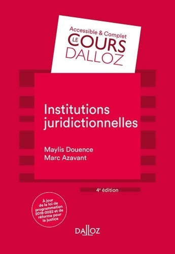 Livrenpoche : Institutions juridictionnelles - Maylis Douence - Livre