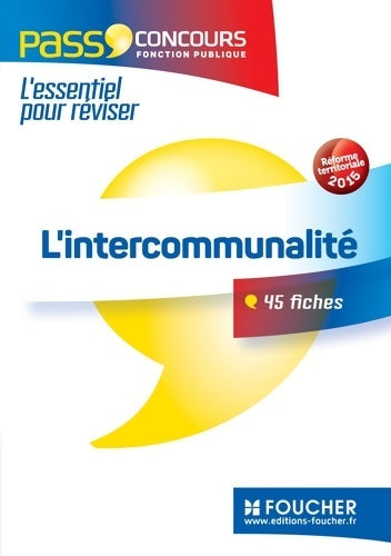 Livrenpoche : L'intercommunalité - Pass'Concours N°05 - Manuel Recio - Livre