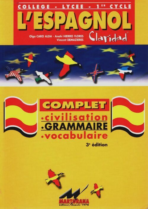 Livrenpoche : Claridad. Grammaire Espagnol - Vincent Demazieres - Livre