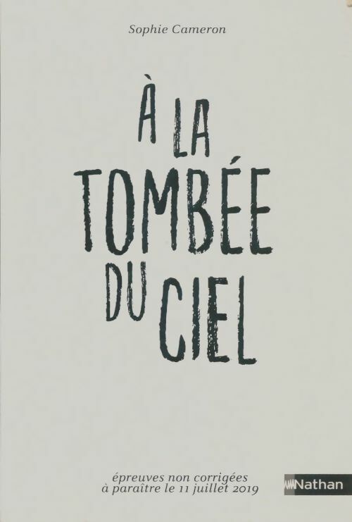 Livrenpoche : A la tombée du ciel - Sophie Cameron - Livre