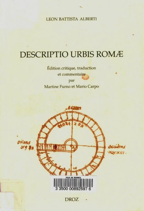 Livrenpoche : Descripto urbis romae - Leon Battista Alberti - Livre