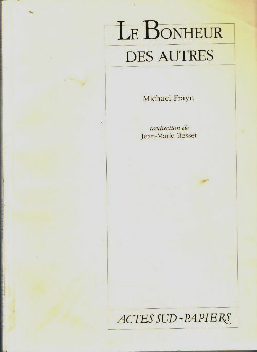 Livrenpoche : Bonheur des autres - Michael Frayn - Livre