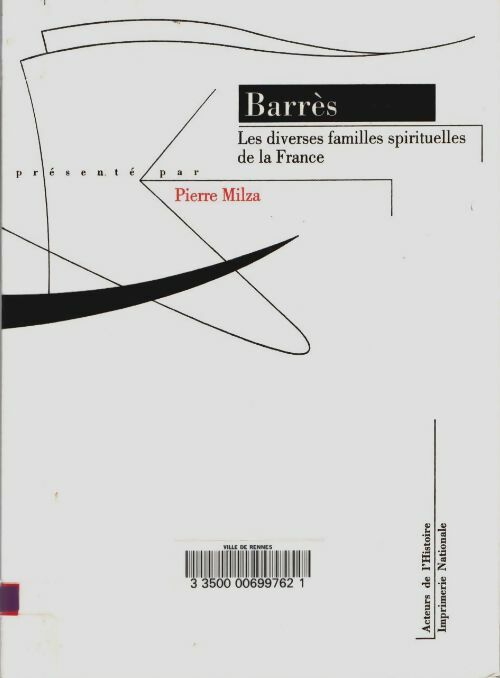 Livrenpoche : Les diverses familles spirituelles de la France - Pierre Milza - Livre