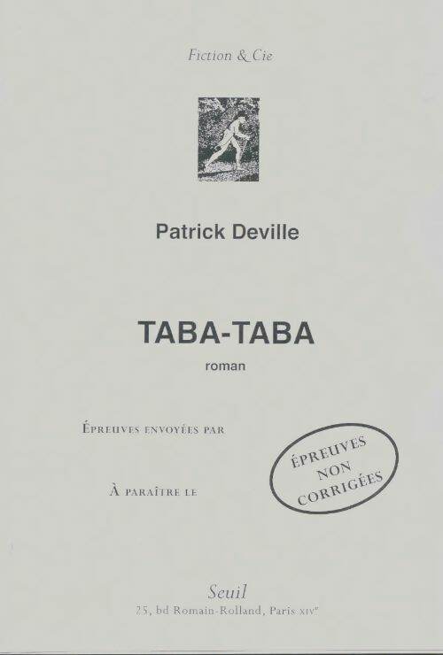 Livrenpoche : Taba-taba - Patrick Deville - Livre