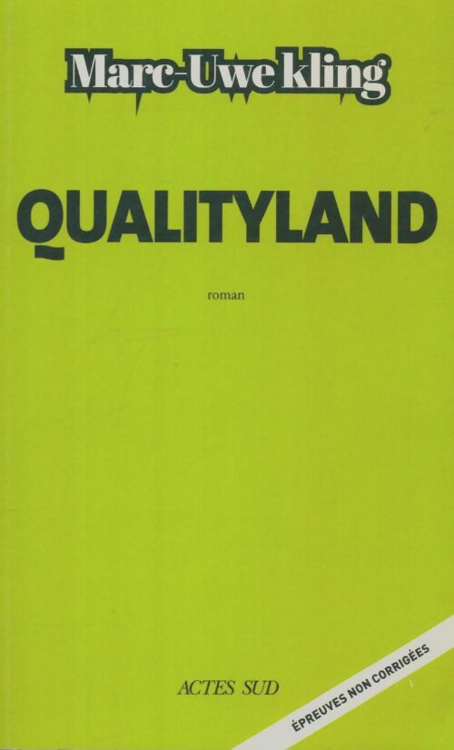 Livrenpoche : Qualityland - Marc-Uwe Kling - Livre
