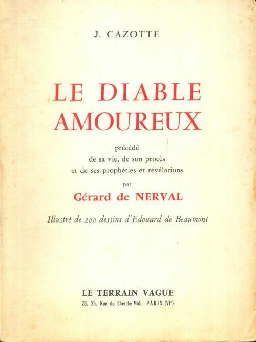 Livrenpoche : Le diable amoureux - Jacques Cazotte - Livre