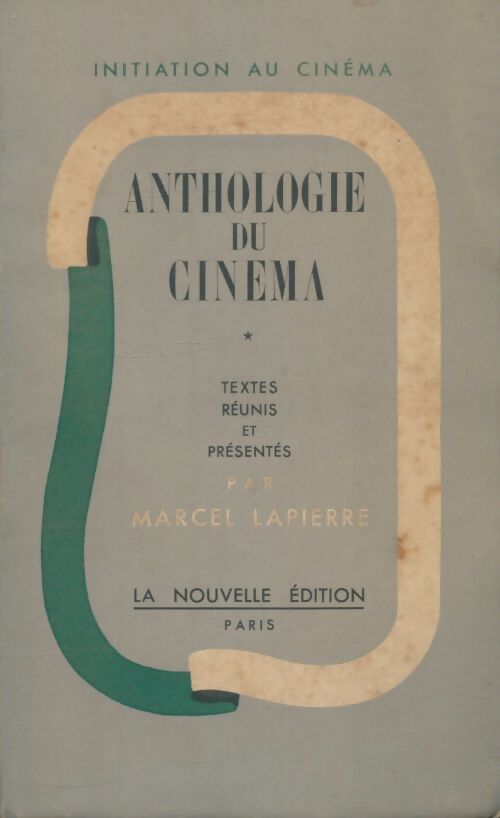 Livrenpoche : Anthologie du cinéma - Marcel Lapierre - Livre