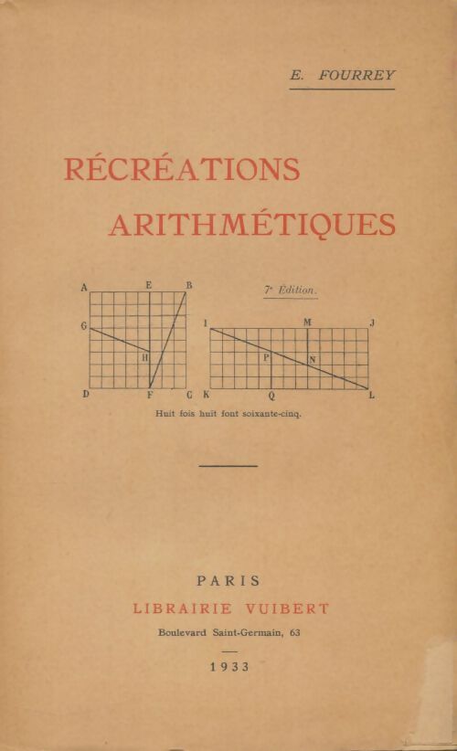 Livrenpoche : Récréations arithmétiques - E Fourrey - Livre
