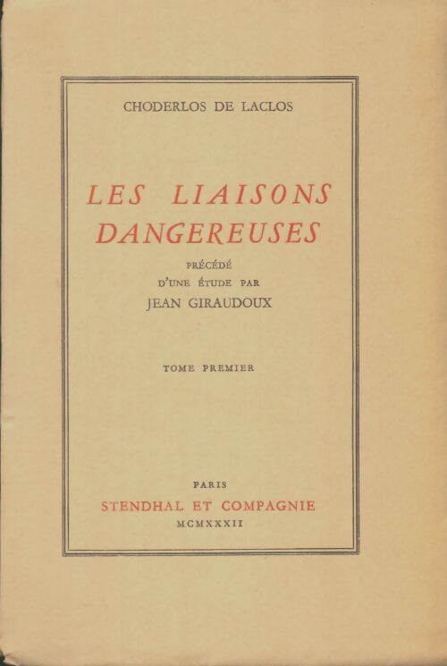 Livrenpoche : Les liaisons dangereuses Tome I - Pierre Choderlos De Laclos - Livre