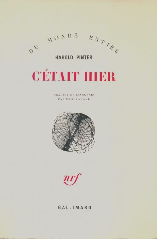 Livrenpoche : C'était hier - Harold Pinter - Livre