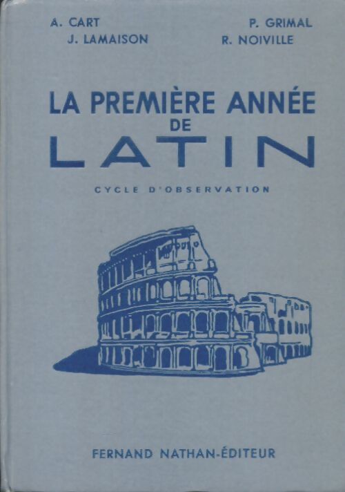 Livrenpoche : La première année de latin cycle d'observation - Collectif - Livre