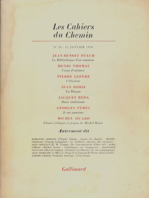 Livrenpoche : Les cahiers du chemin n°26 - Collectif - Livre