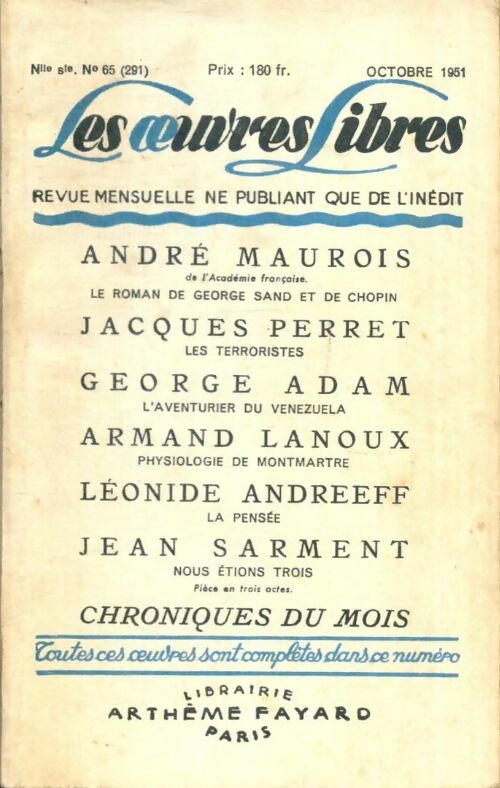 Livrenpoche : Les oeuvres libres n°65 - Collectif - Livre