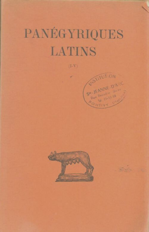 Livrenpoche : Panégyriques latins Tome I - Xxx - Livre