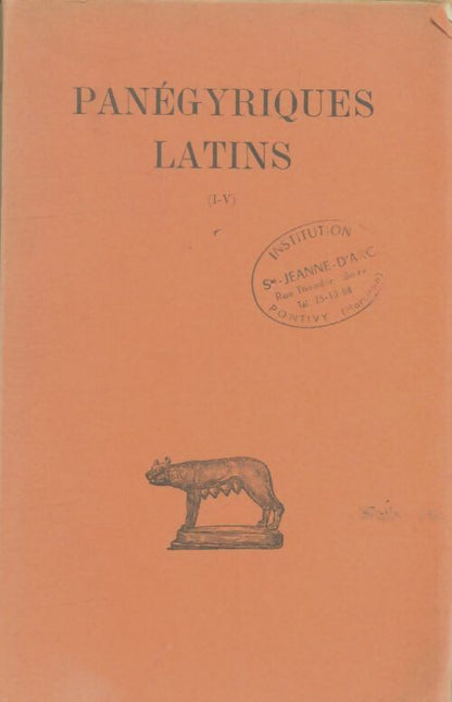 Livrenpoche : Panégyriques latins Tome I - Xxx - Livre