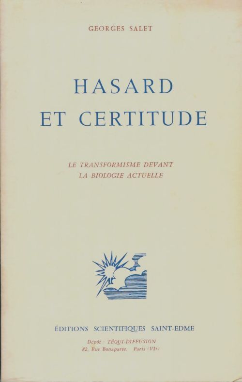 Livrenpoche : Hasard et certitude - Georges Salet - Livre