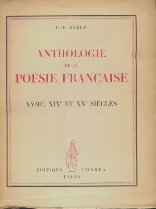 Livrenpoche : Anthologie de la poésie française - Charles-Ferdinand Ramuz - Livre