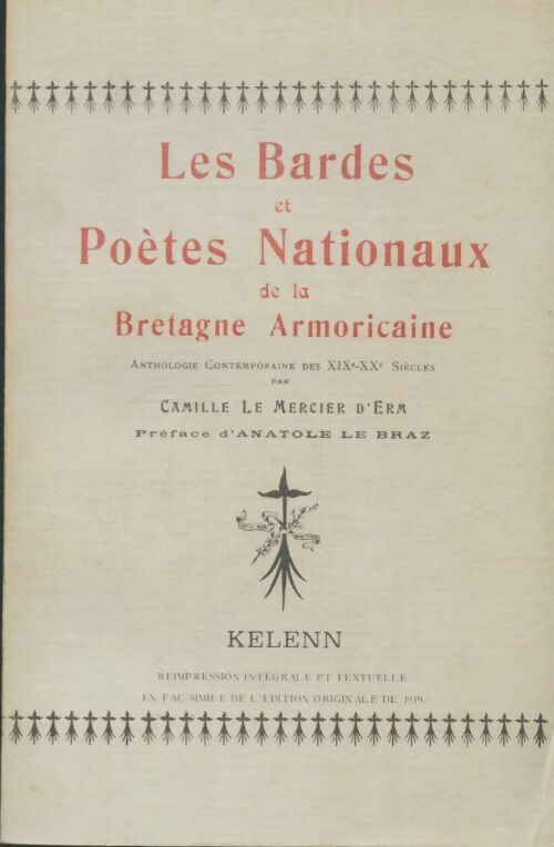Livrenpoche : Les bardes et poètes nationaux de la Bretagne armorique - Camille Le Mercier D'Erm - Livre