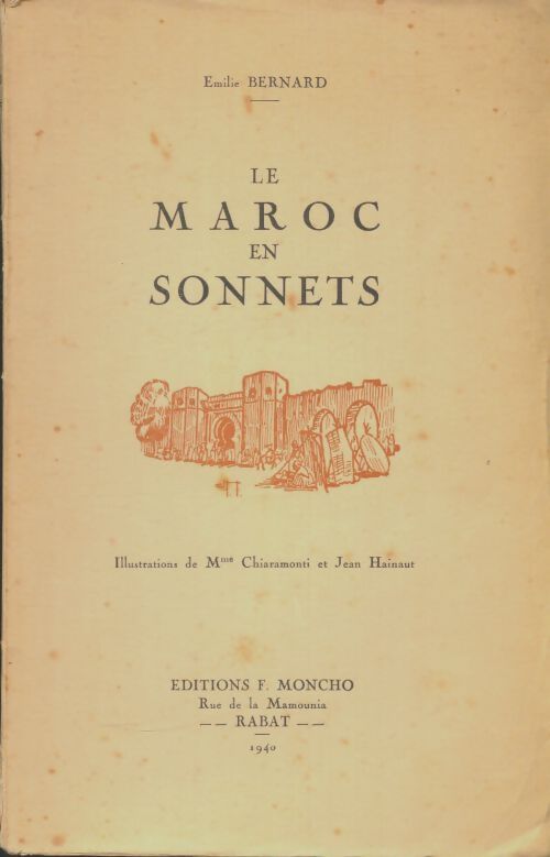 Livrenpoche : Le Maroc en sonnets - Émilie Bernard - Livre