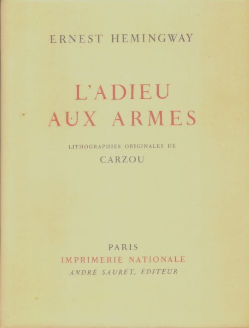 Livrenpoche : L'adieu aux armes - Ernest Hemingway - Livre