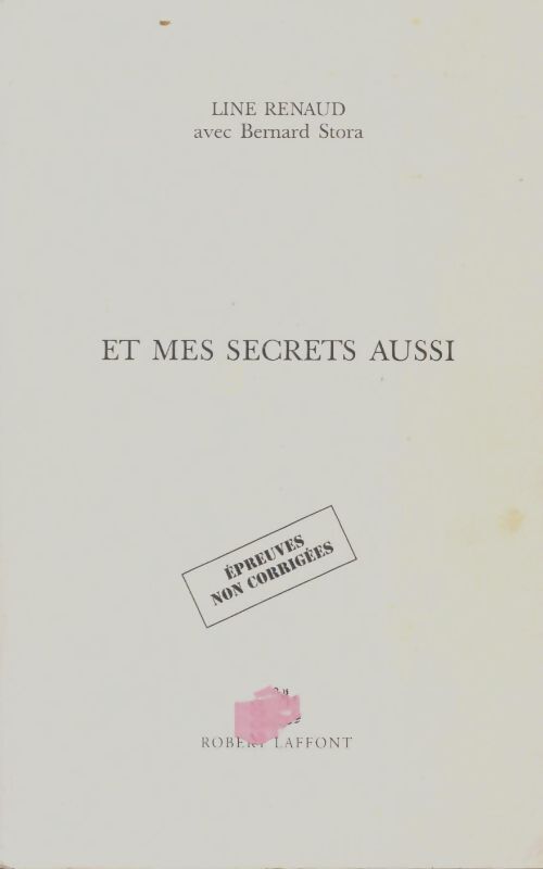 Livrenpoche : Et mes secrets aussi - Line Renaud - Livre