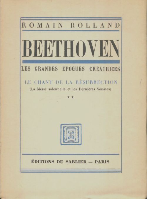 Livrenpoche : Beethoven le chant de la résurection Tome II - Romain Rolland - Livre