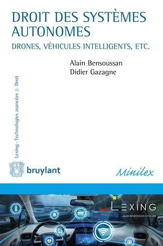 Livrenpoche : Droit des systèmes autonomes - Alain Bensoussan - Livre