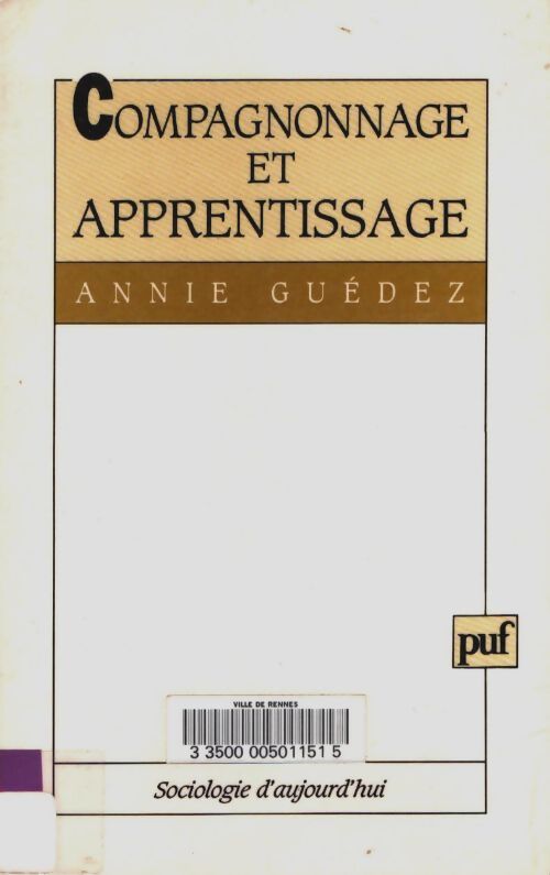 Livrenpoche : Compagnonnage et apprentissage - Annie Guedez - Livre