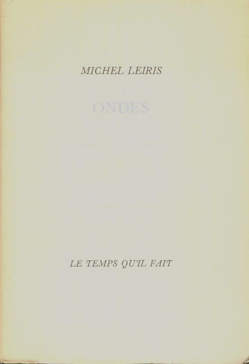 Livrenpoche : Ondes - Michel Orcel - Livre