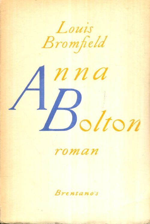 Livrenpoche : Anna Bolton - Louis Bromfield - Livre
